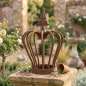 Preview: Romantische Rostkrone ca. 24 cm - Gartendekoration
